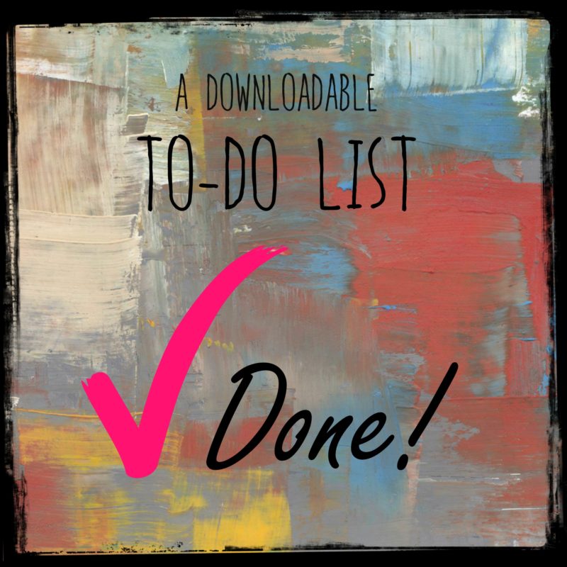 A Downloadable To-Do List