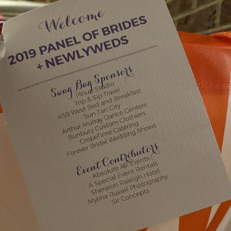 My 2019 Panel of Brides Experience